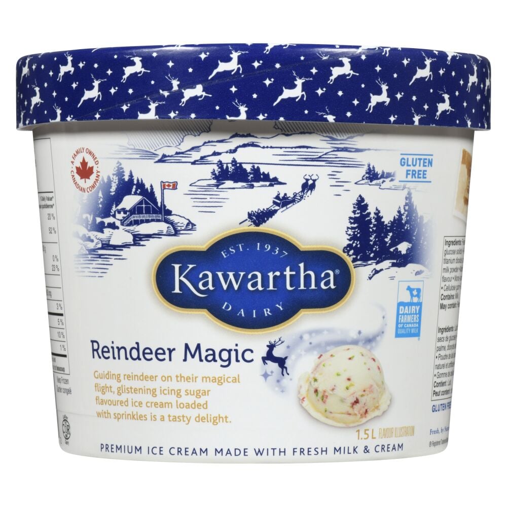Kawartha Dairy Reindeer Magic Ice Cream (Seasonal) 1.5L