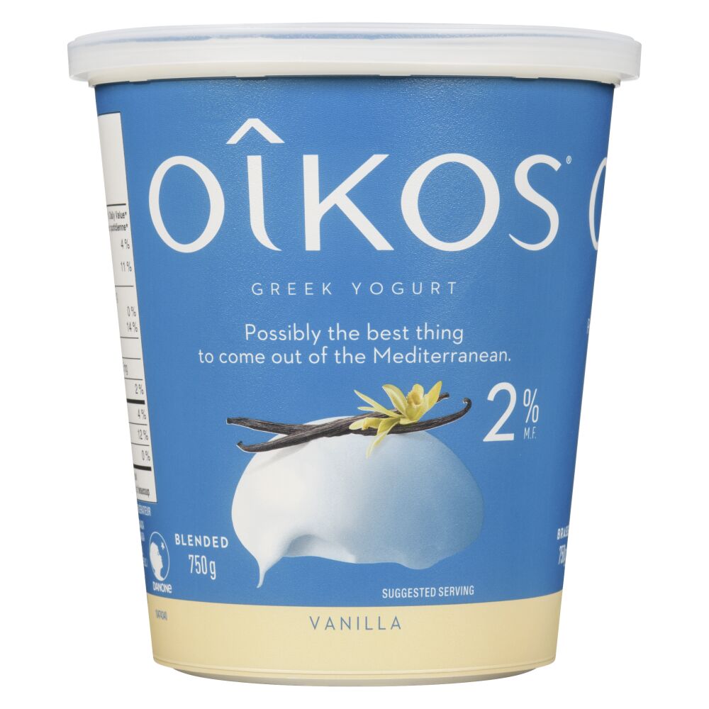 Oîkos Vanilla Greek Yogurt 2% M.F. 750g
