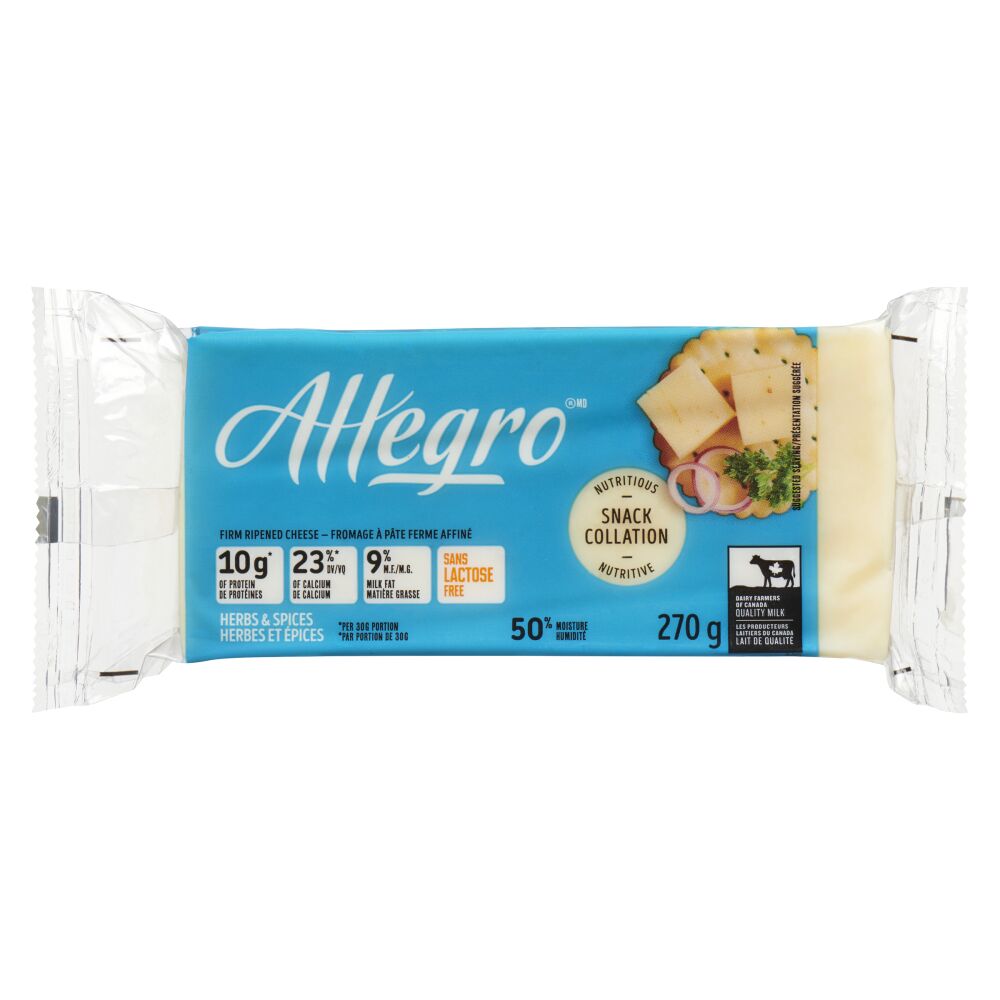 Allegro Lactose Free Herbs & Spices Snack 270g