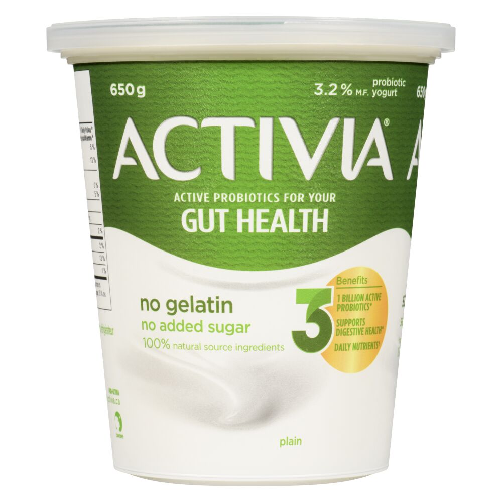 Activia Plain Probiotic Yogurt 650g