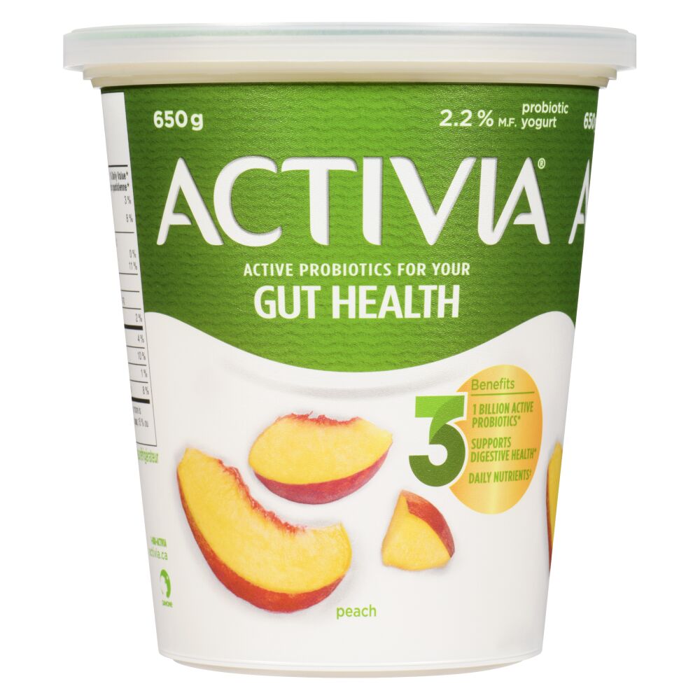 Activia Peach Probiotic Yogurt 650g