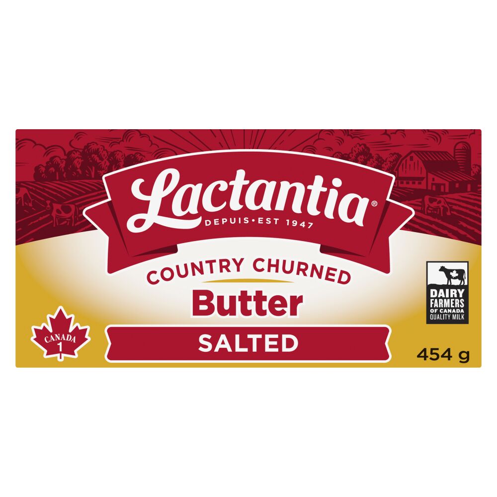 Lactantia Country Churned Salted Butter 454g