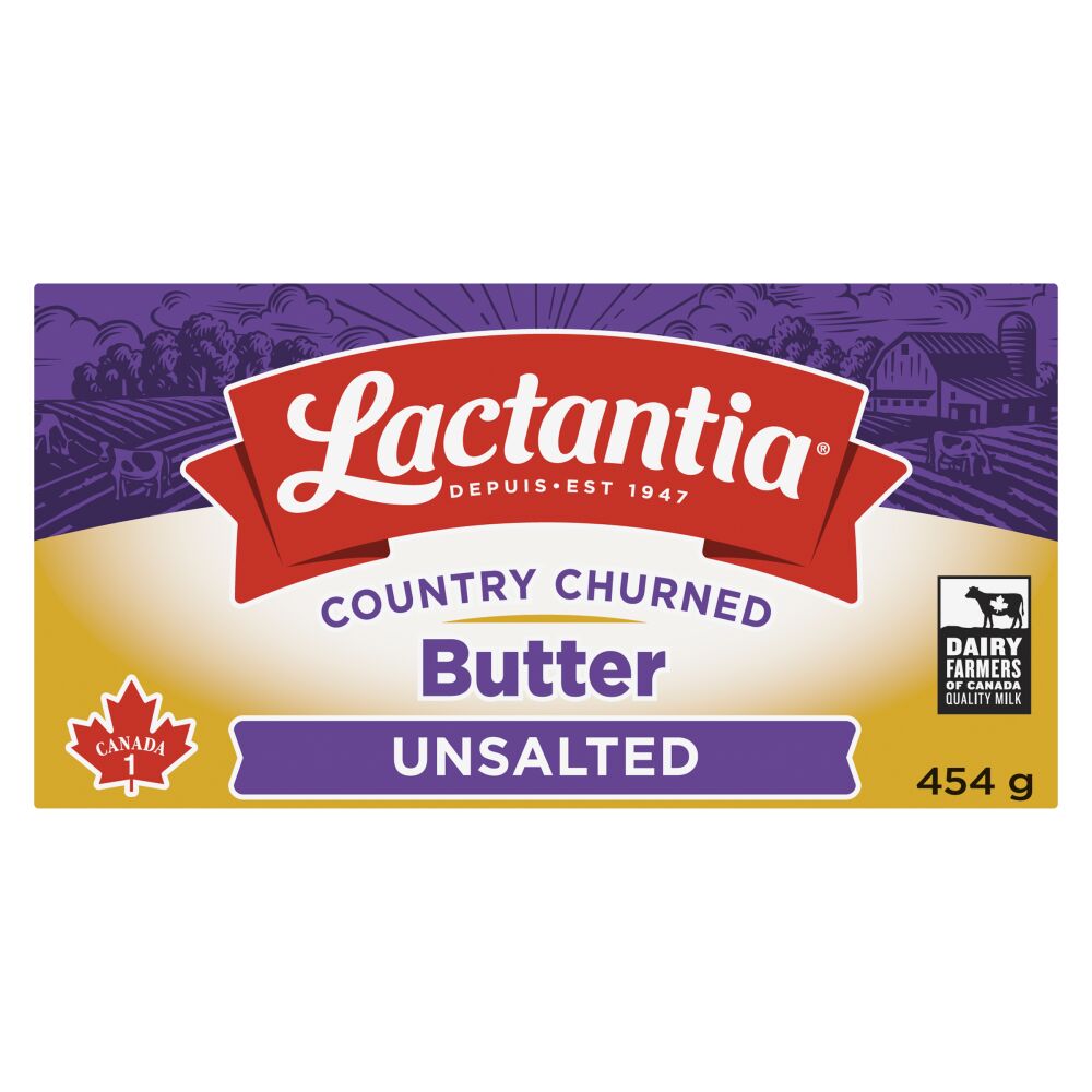 Lactantia Country Churned Unsalted Butter 454g