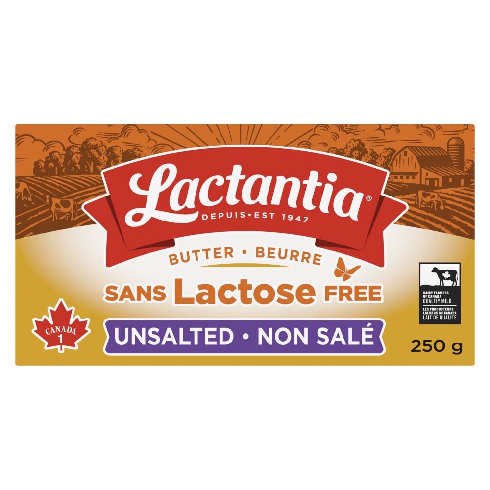 Lactantia Lactose Free Unsalted Butter 250g