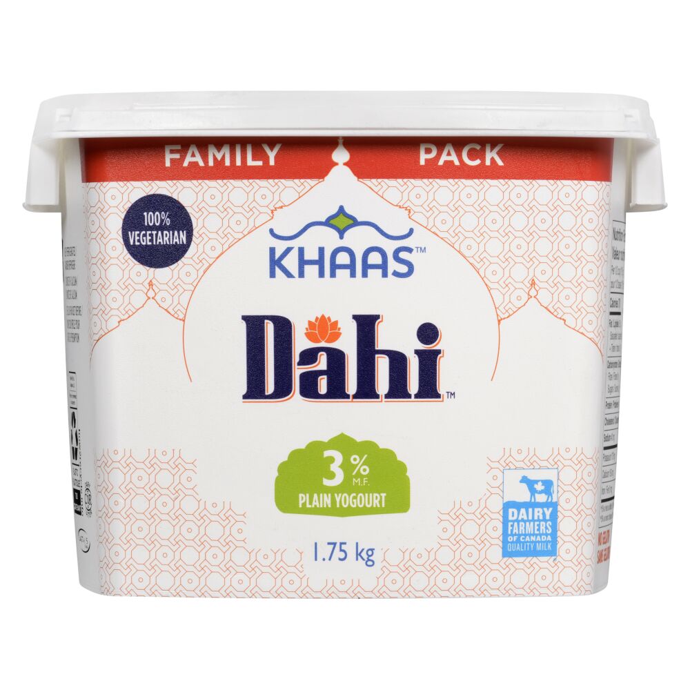 Khaas Dahi Plain Yogurt 3% M.F. 1.75kg