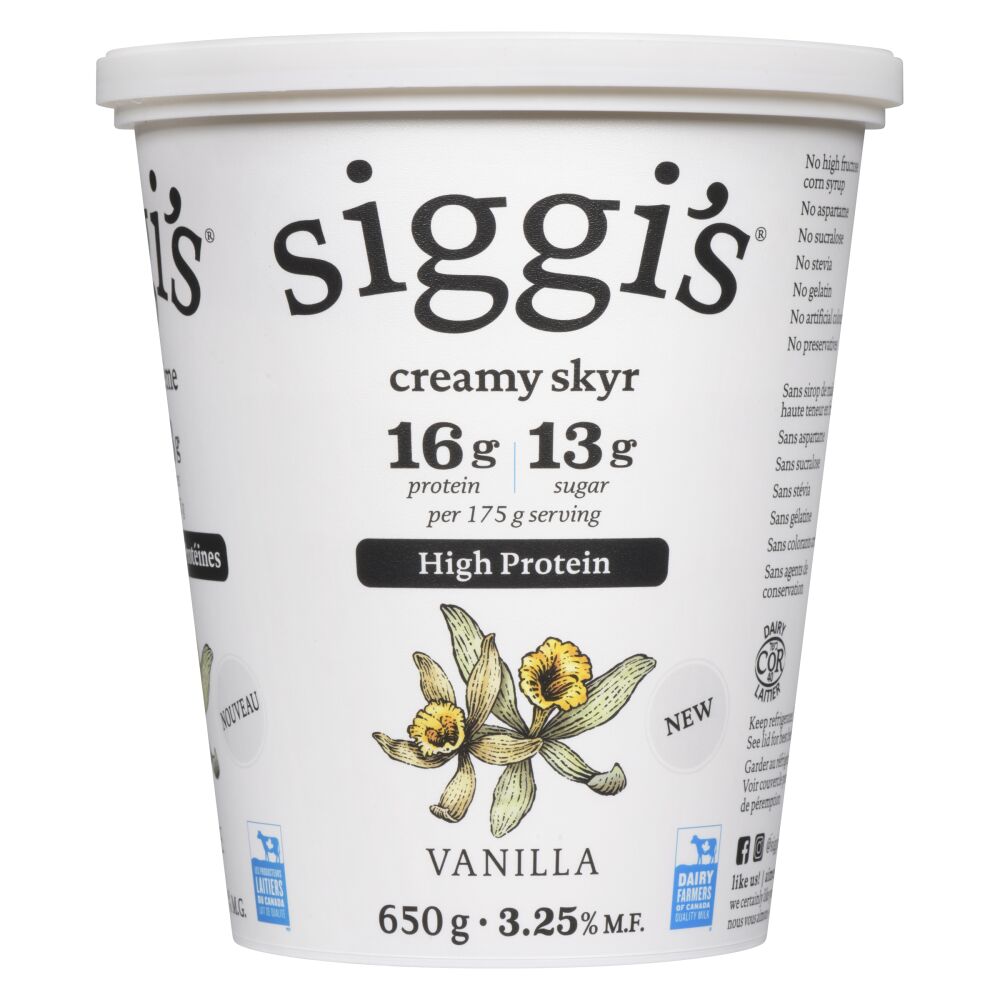 Siggi's Skyr Yogurt Vanilla 3.25% M.F. 650g