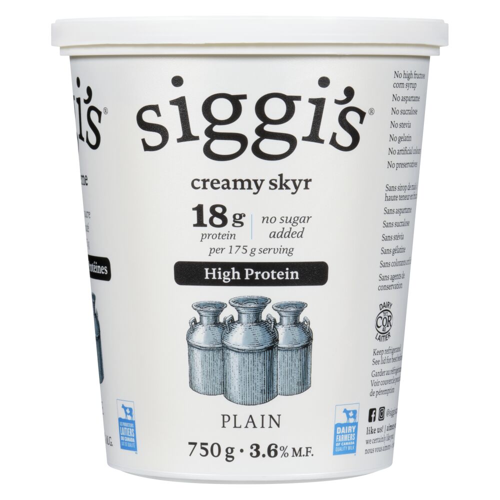 Siggi's Skyr Yogurt Plain 3.6% M.F. 750g