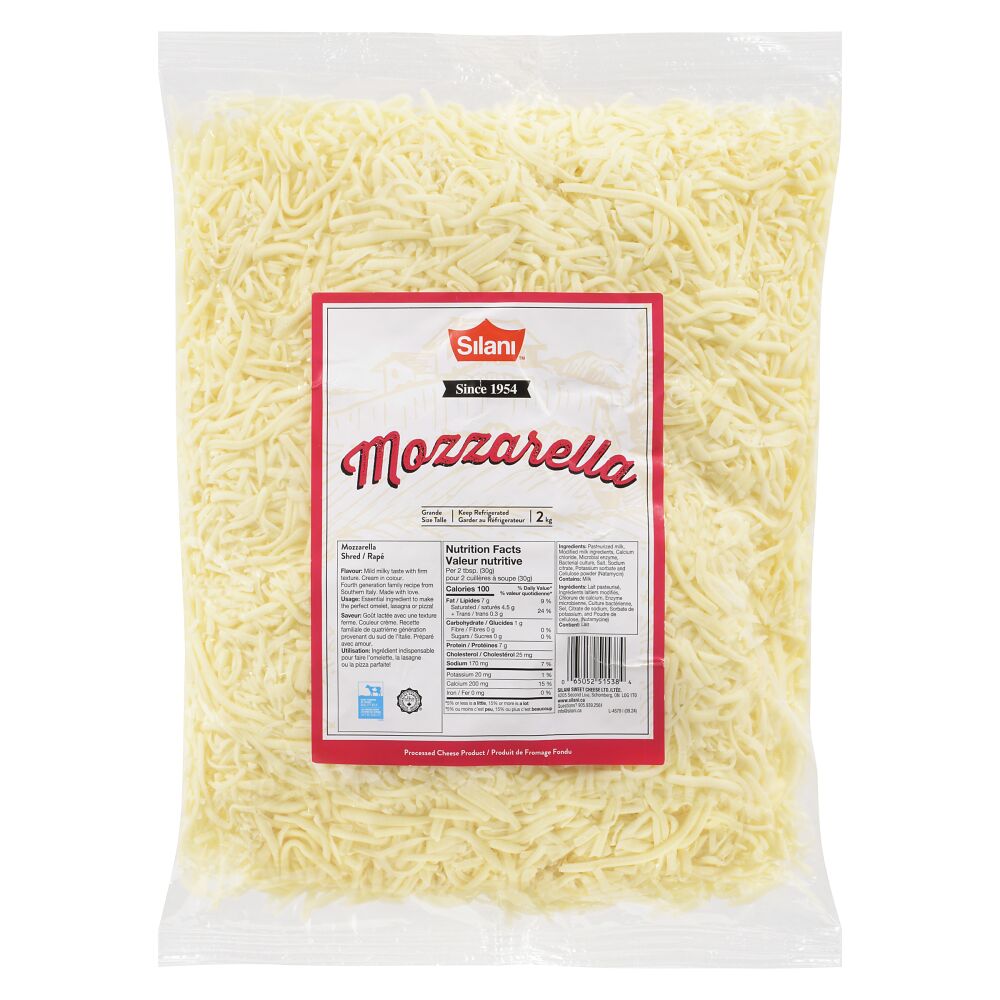 Silani Shredded Mozzarella 2kg