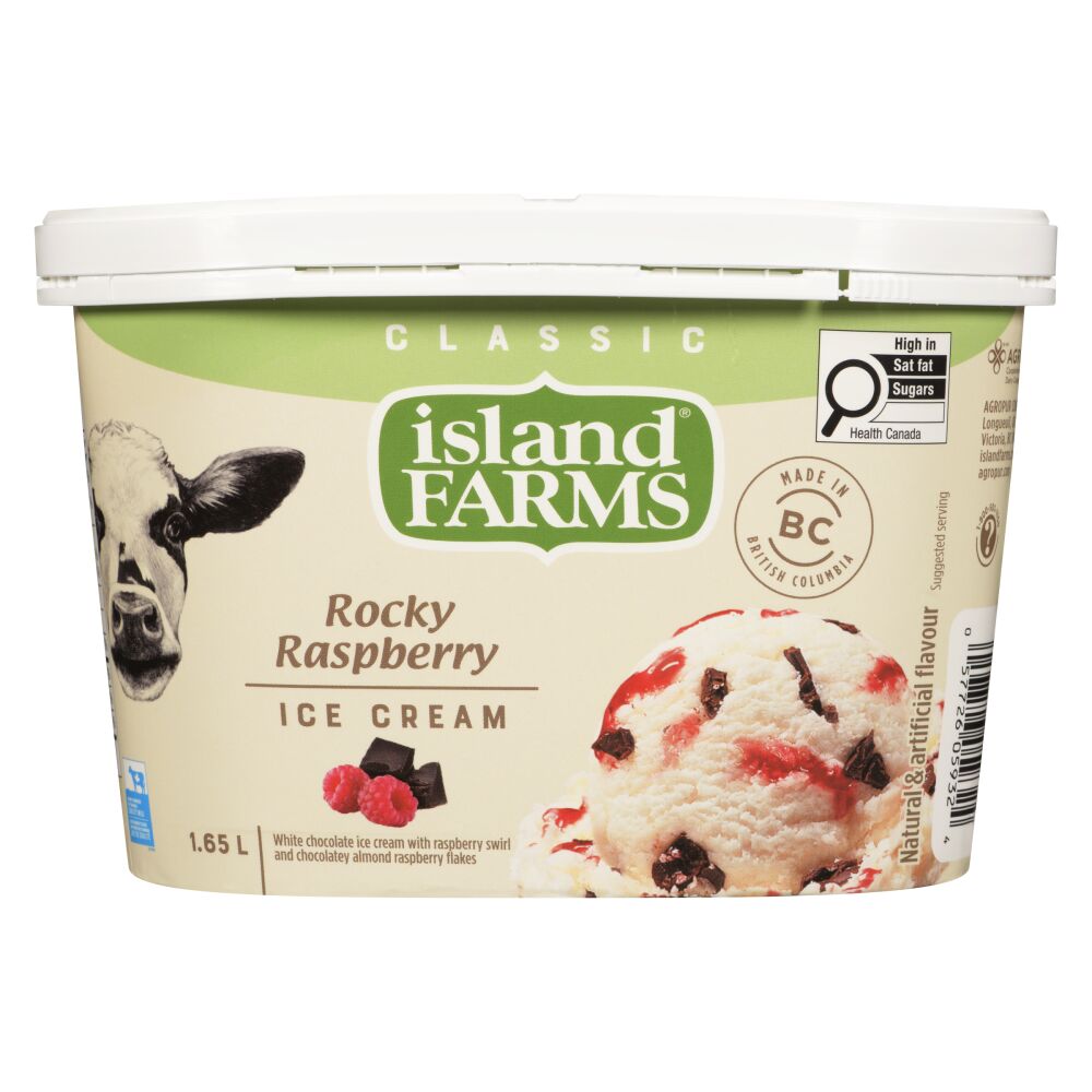 Island Farms Rocky Raspberry Classic Ice Cream 1.65L