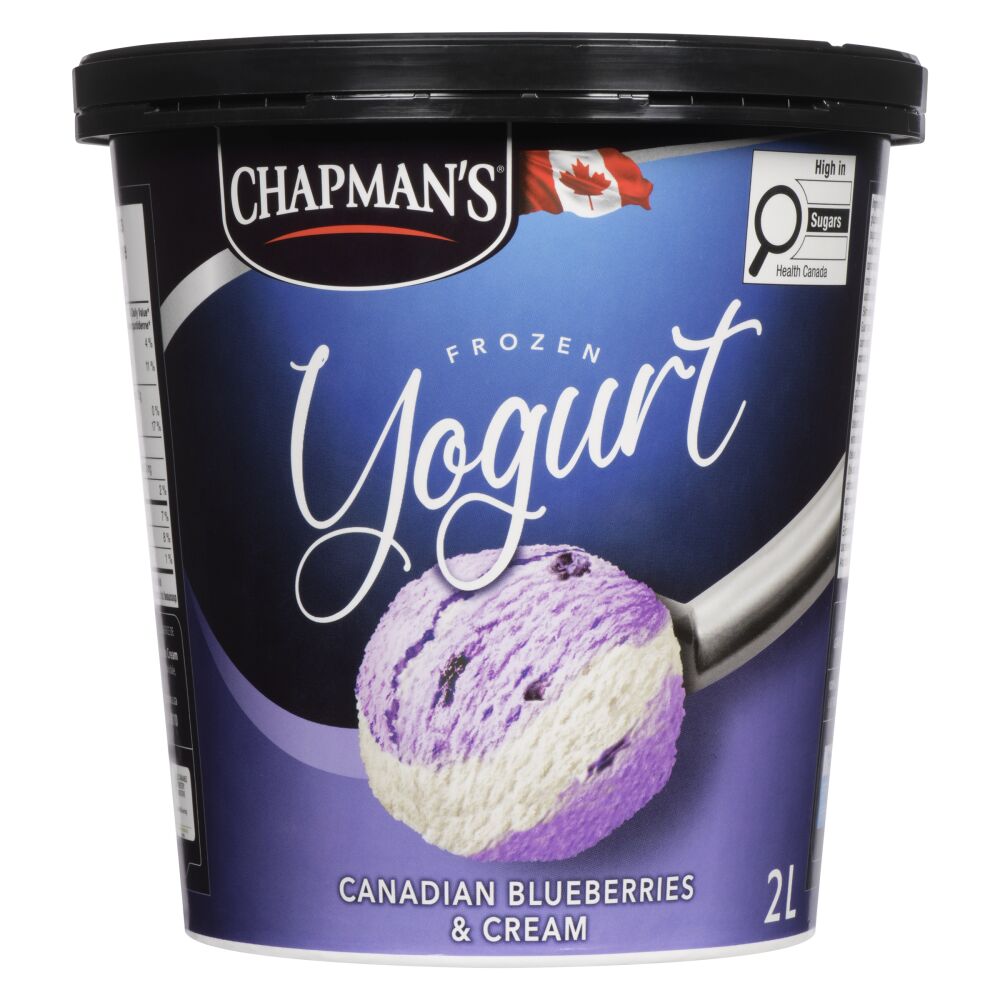 Chapman's Canadian Blueberries & Cream Frozen Yogurt 2L