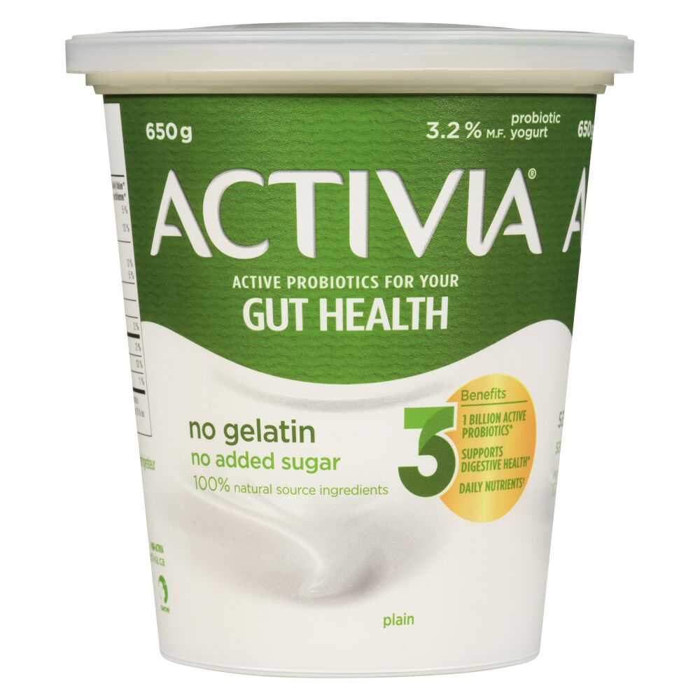 Activia Plain Probiotic Yogurt 650g