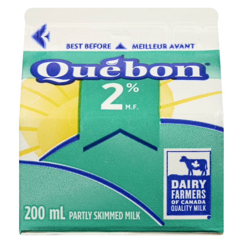 Québon Partly Skimmed Milk 2% M.F. 200ml