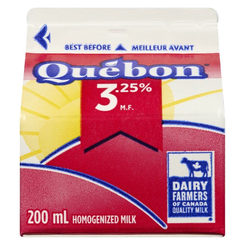 Québon Homogenized Milk 3.25% M.F. 200ml