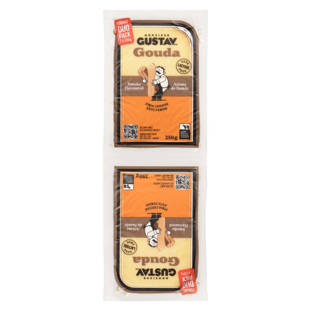 Monsieur Gustav Smoke Flavoured Gouda 2x250g