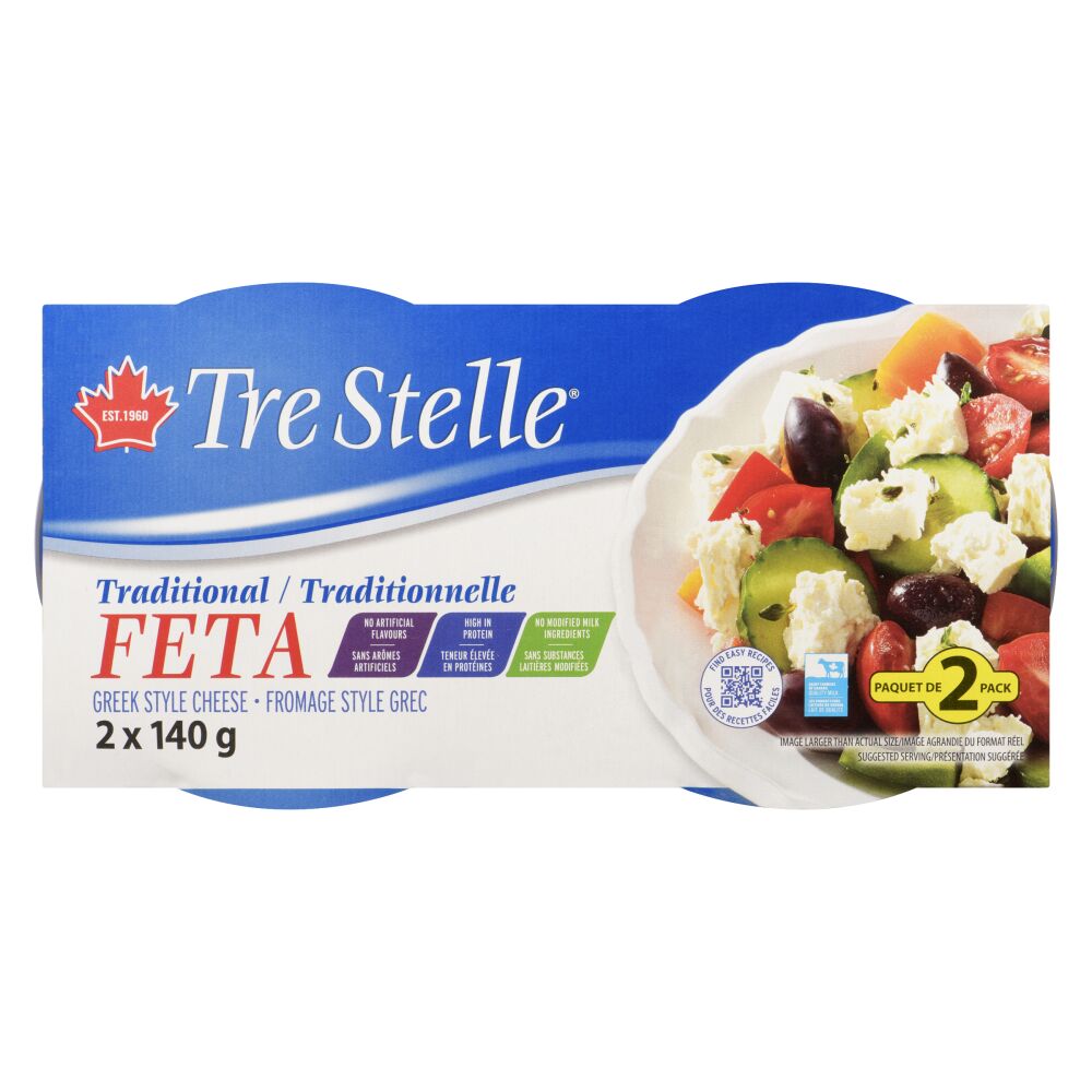 Tre Stelle Traditional Feta 2x140g