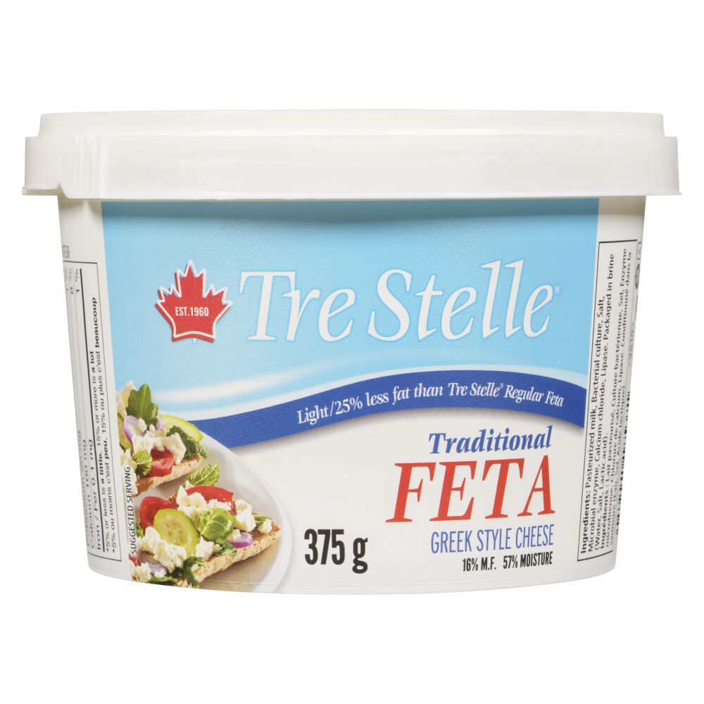 Tre Stelle Traditional Light Feta 375g