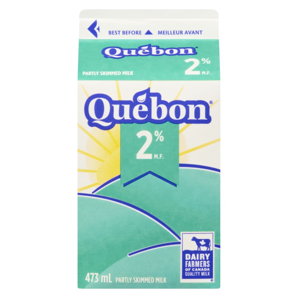 Québon Partly Skimmed Milk 2% M.F. 473ml