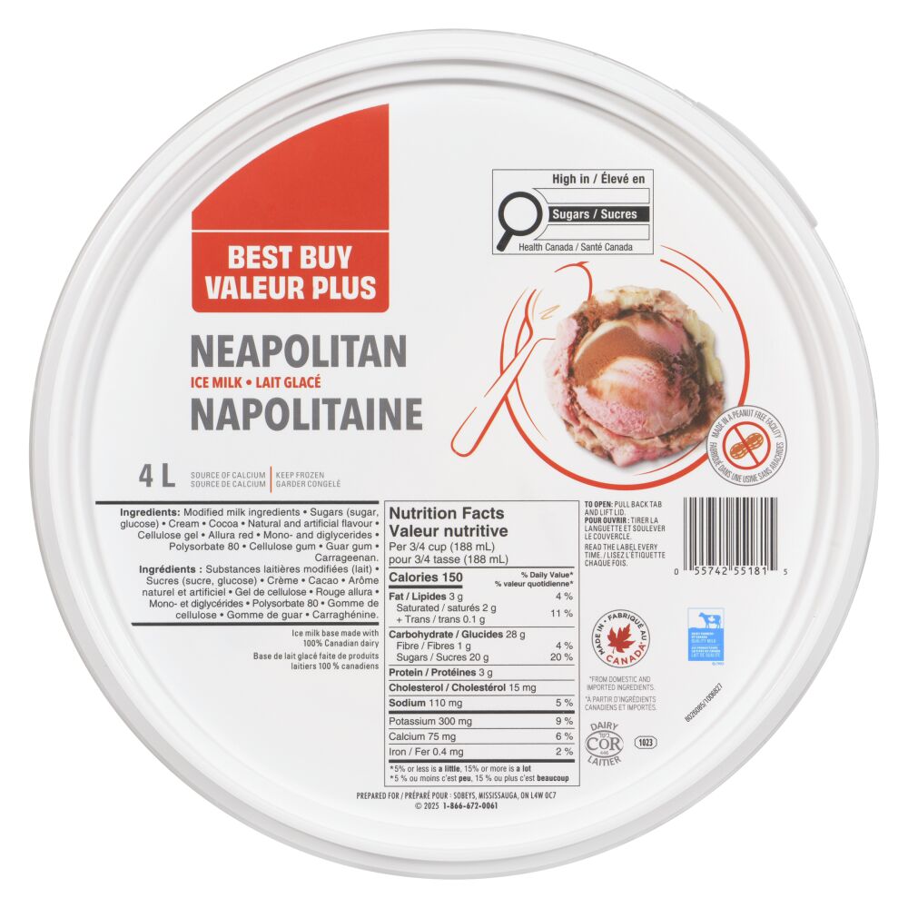 Best Buy Neapolitan Ice Milk 4L
