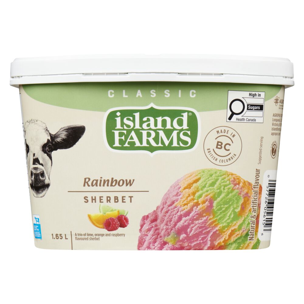 Island Farms Classic Rainbow Sherbet 1.65L
