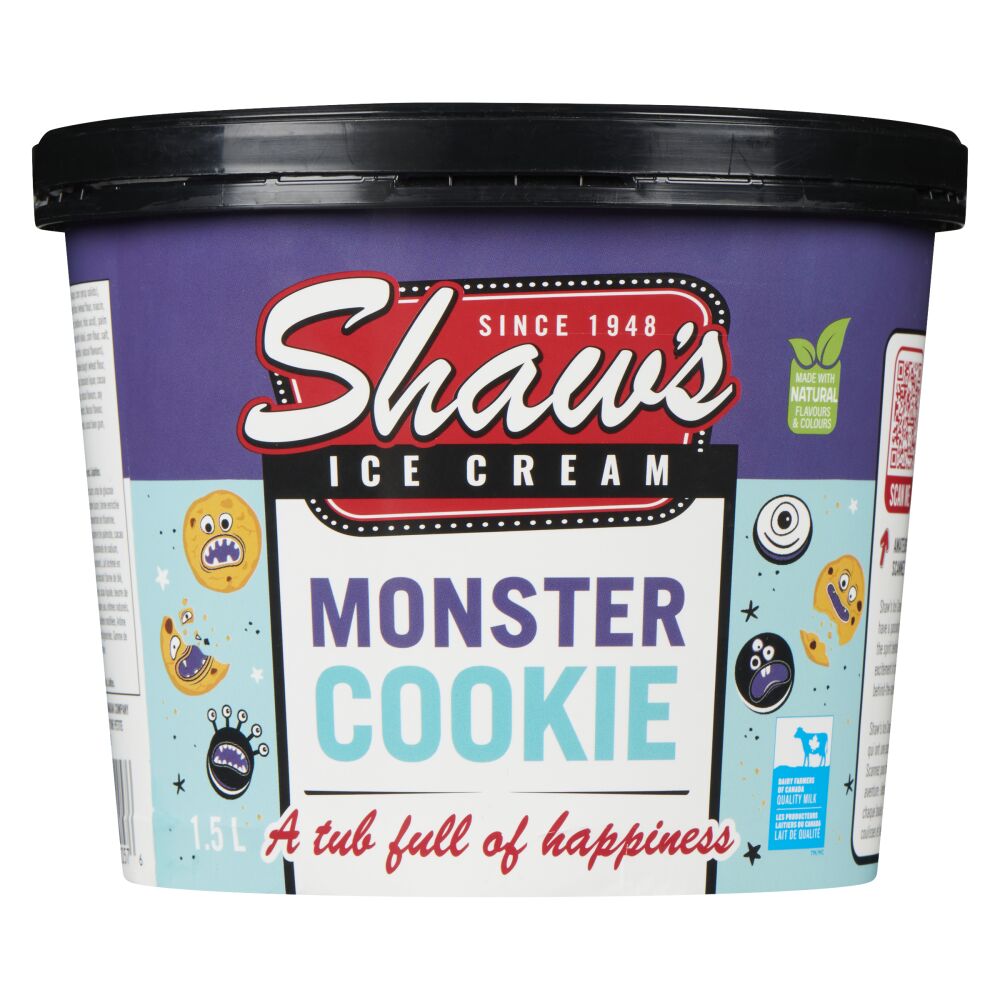Shaw's Ice Cream Monster Cookie Ice Cream 1.5L