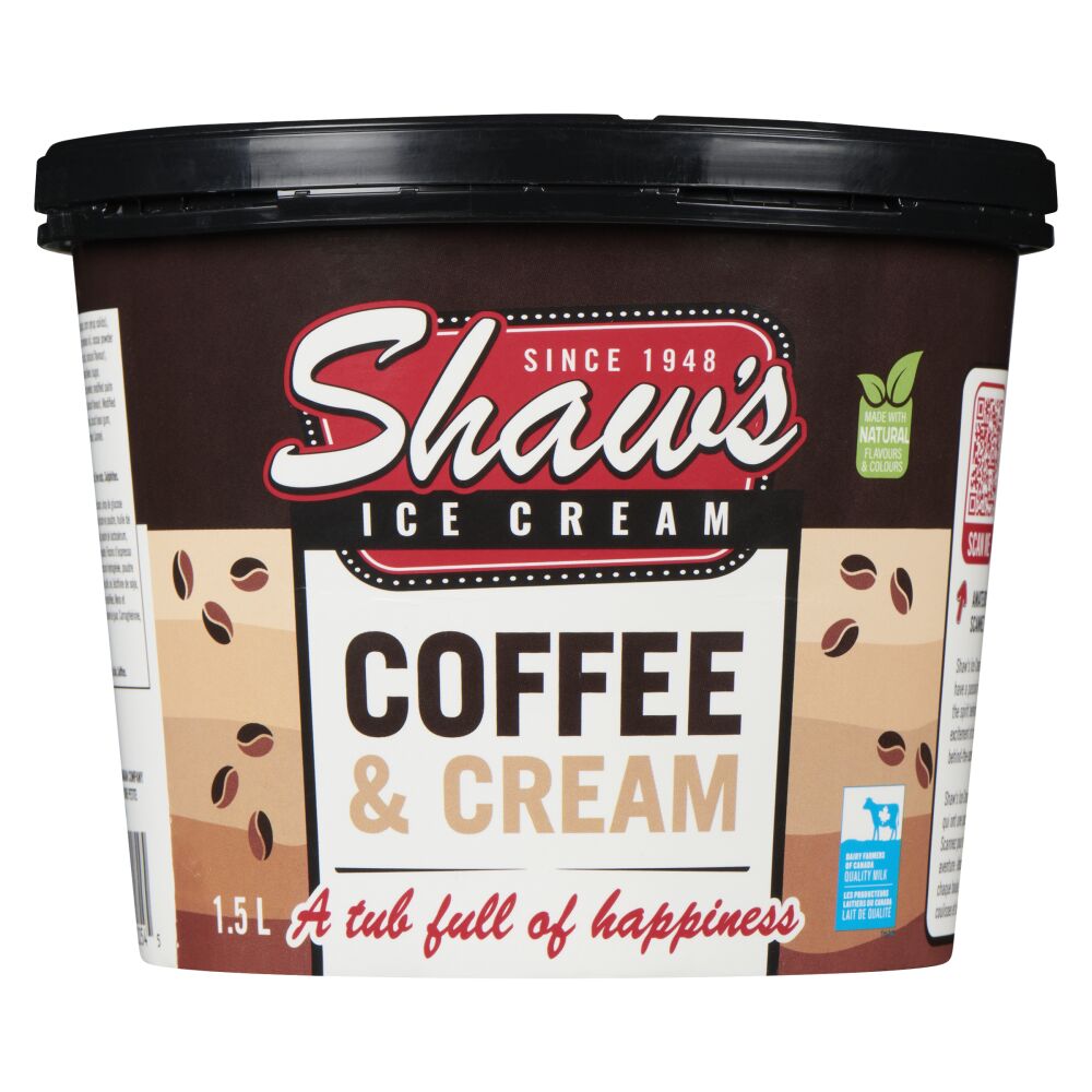 Shaw's Ice Cream Coffee & Cream Ice Cream 1.5L