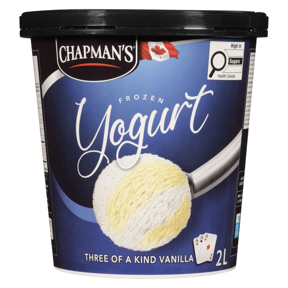 Chapman's Three Of A Kind Vanilla Frozen Yogurt 2L