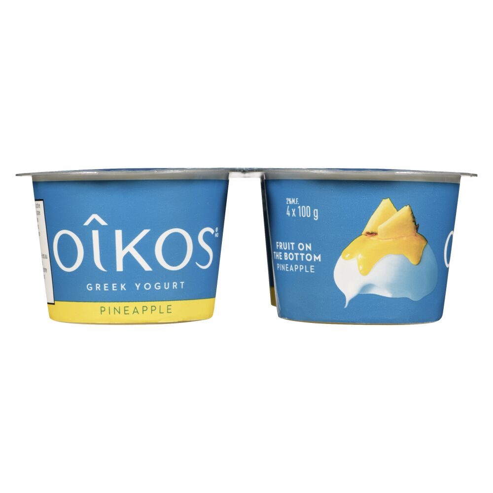 Oîkos Pineapple Greek Yogurt 2% M.F. 4x100g