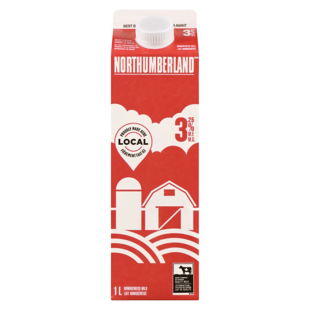 Northumberland Homogenized Milk 3.25% M.F. 1L