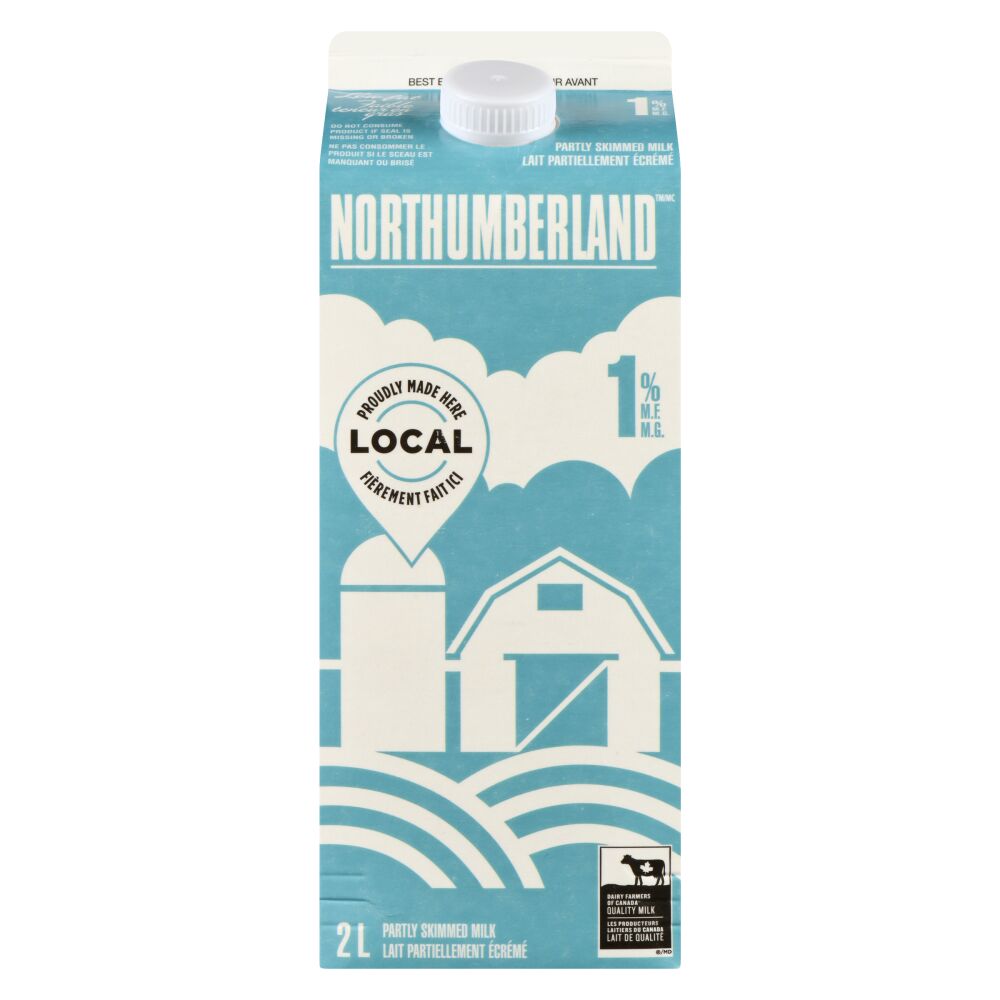 Northumberland Partly Skimmed Milk 1% M.F. 2L