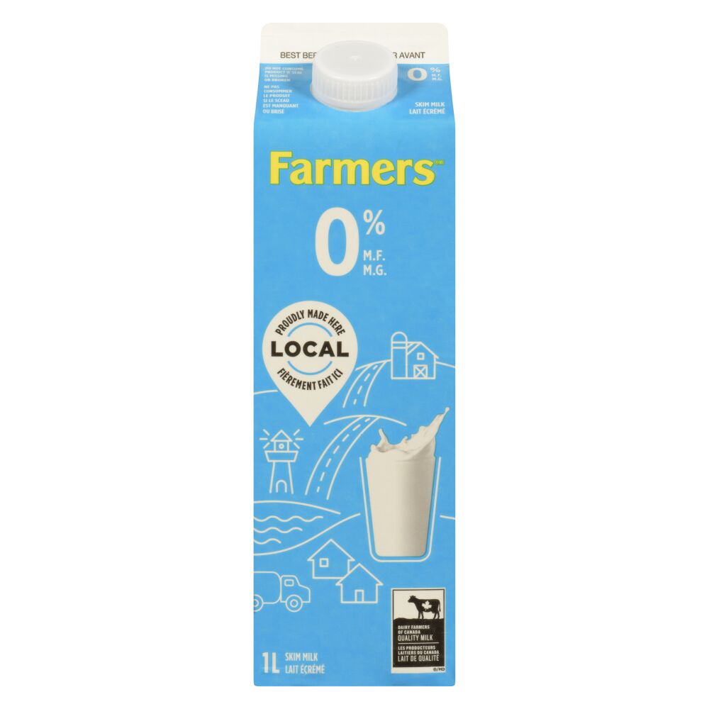 Farmers Skim Milk 0% M.F. 1L
