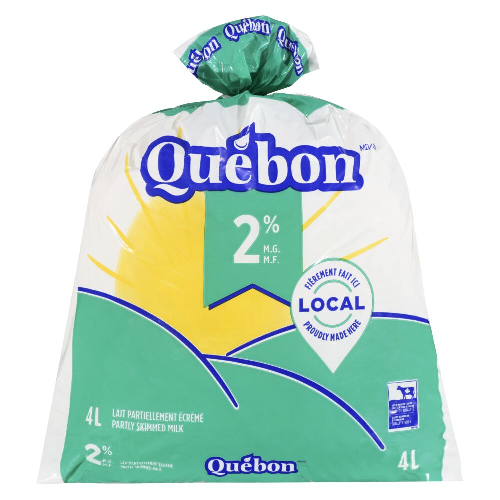 Québon Partly Skimmed Milk 2% M.F. 4L