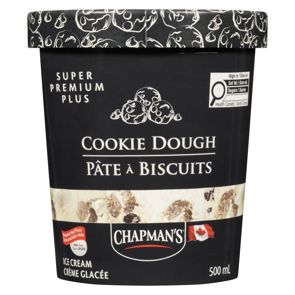 Chapman's Chocolate Chip Cookie Dough Super Premium Plus Ice Cream 500ml