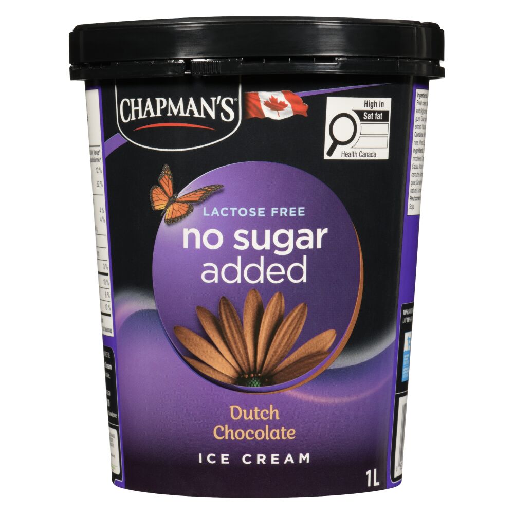 Chapman's No Sugar Added Lactose Free Dutch Chocolate Ice Cream 1L