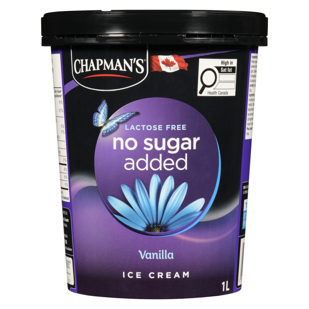 Chapman's No Sugar Added Lactose Free Vanilla Ice Cream 1L