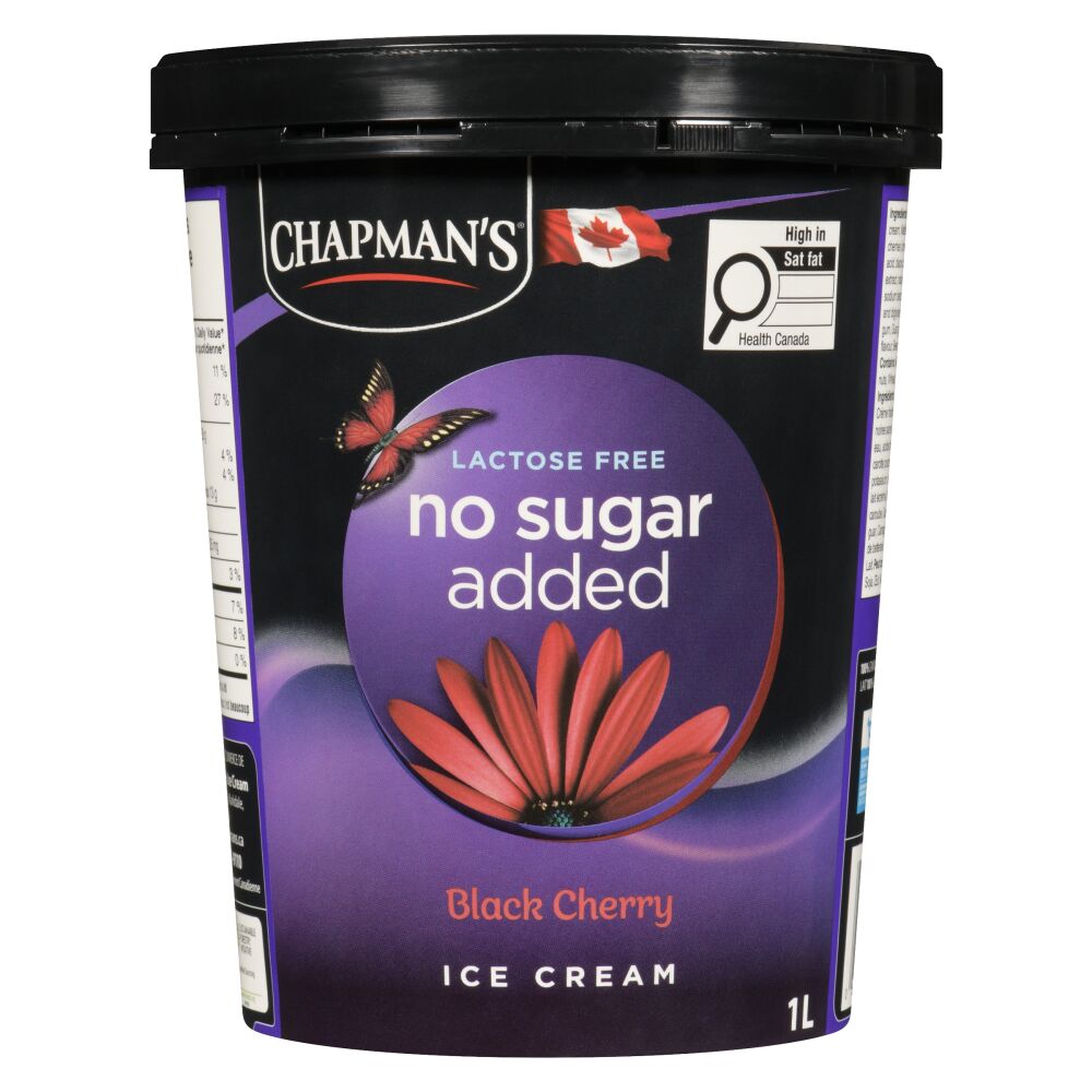 Chapman's No Sugar Added Lactose Free Black Cherry Ice Cream 1L