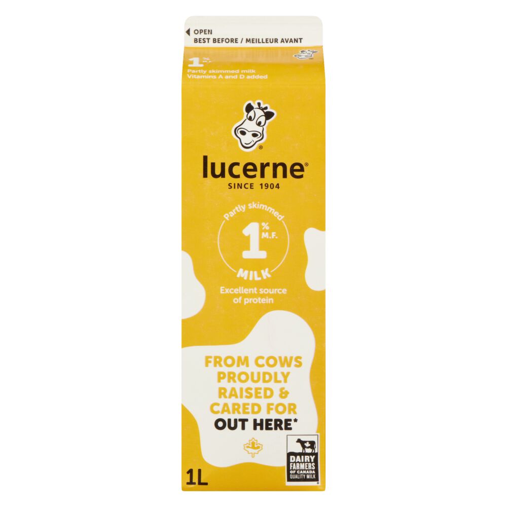 Lucerne Partly Skimmed Milk 1% M.F. 1L