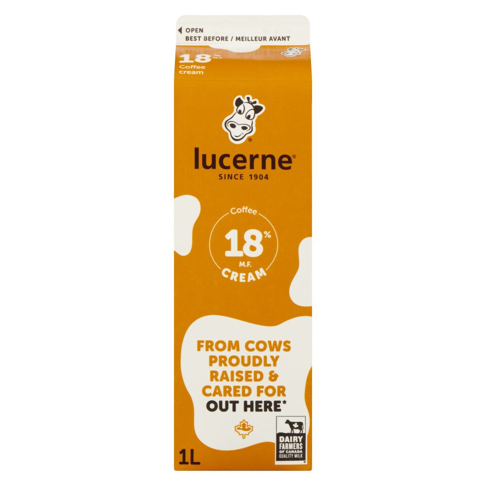 Lucerne Coffee Cream 18% M.F. 1L