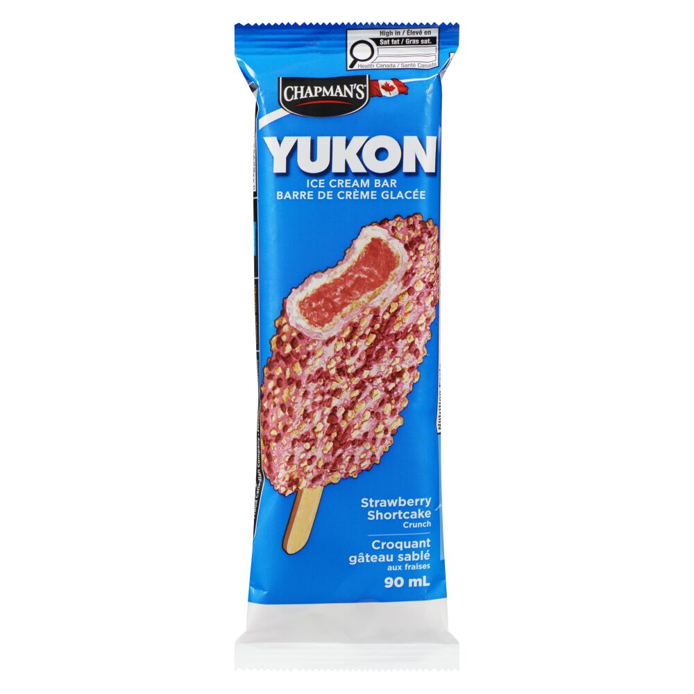 Chapman's Strawberry Shortcake Crunch Yukon Ice Cream Bar 90ml