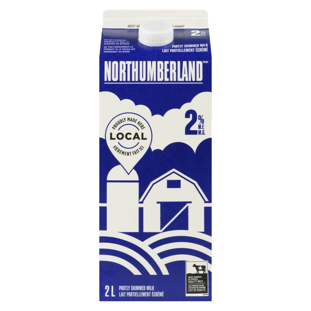 Northumberland Partly Skimmed Milk 2% M.F. 2L