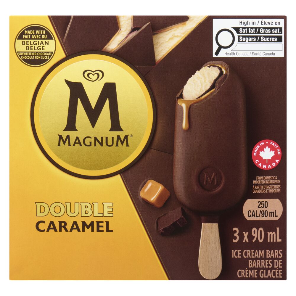 Magnum Double Caramel Ice Cream Bars 3X90ml