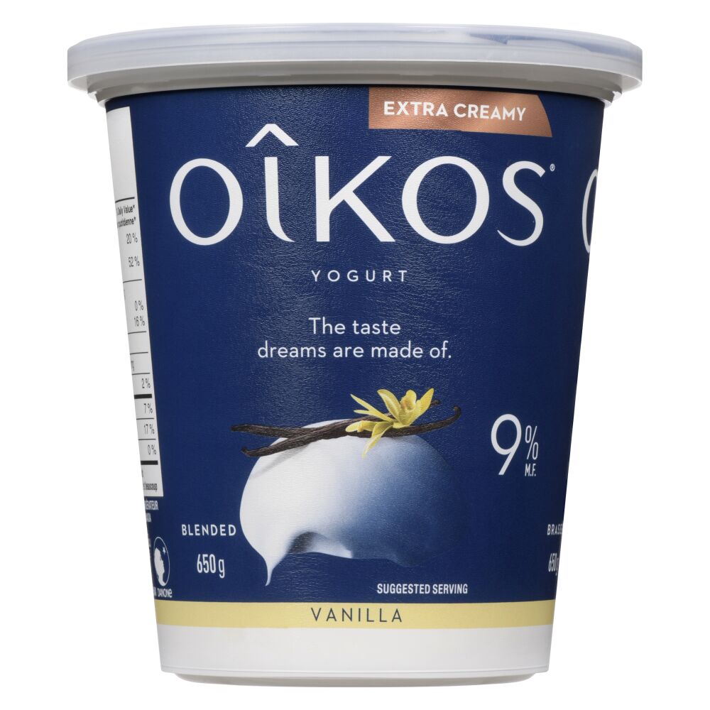 Oîkos Vanilla Extra Creamy Yogurt 9% M.F. 650g