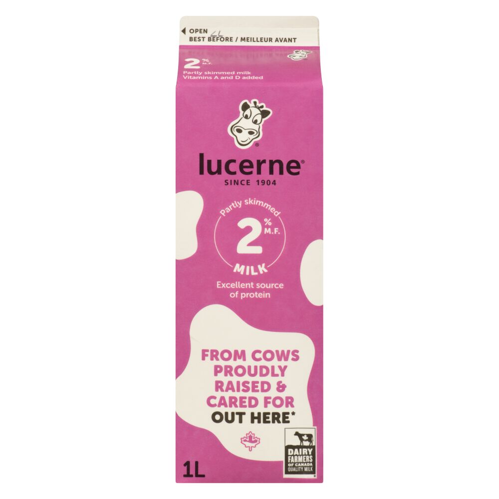 Lucerne Partly Skimmed Milk 2% M.F. 1L
