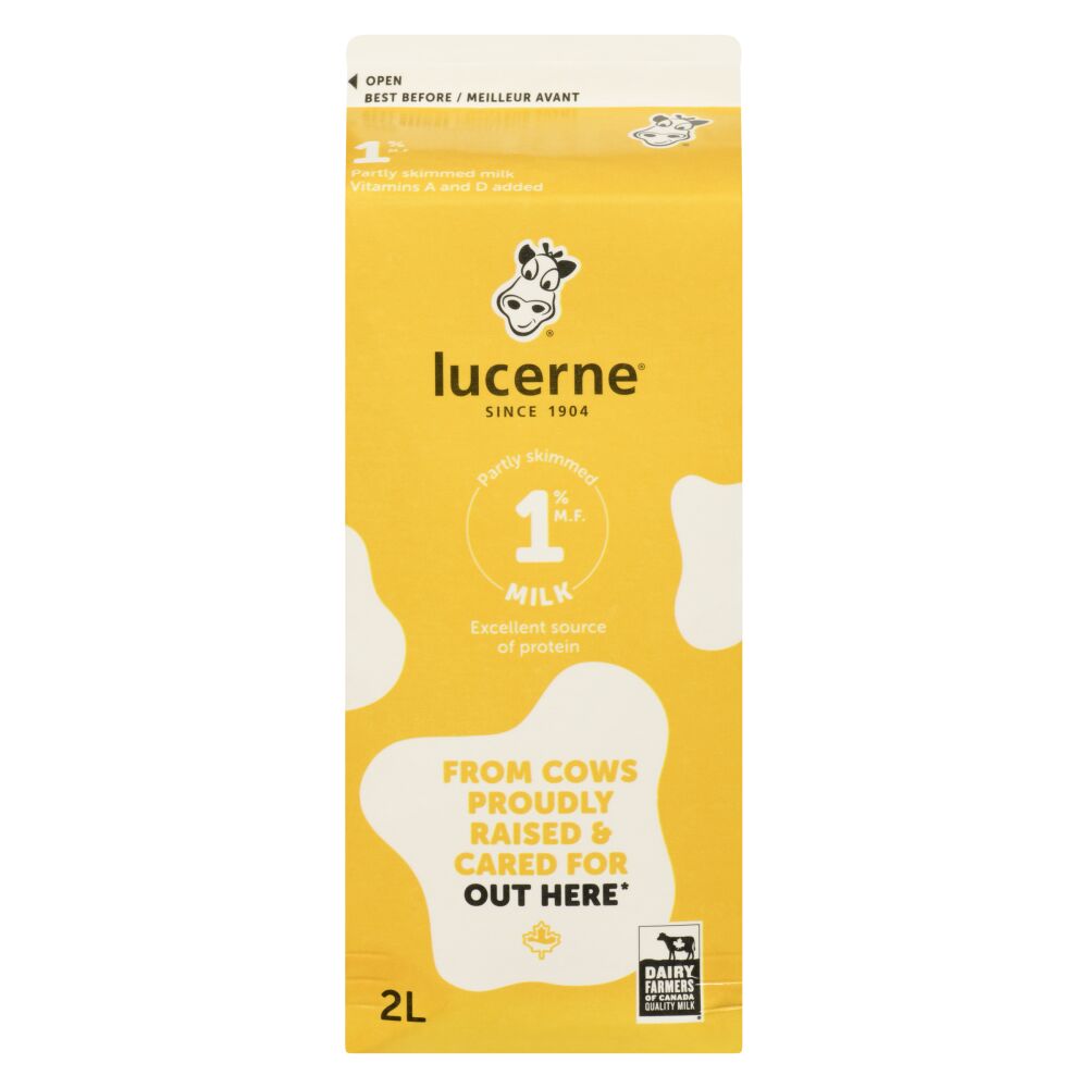 Lucerne Partly Skimmed Milk 1% M.F. 2L
