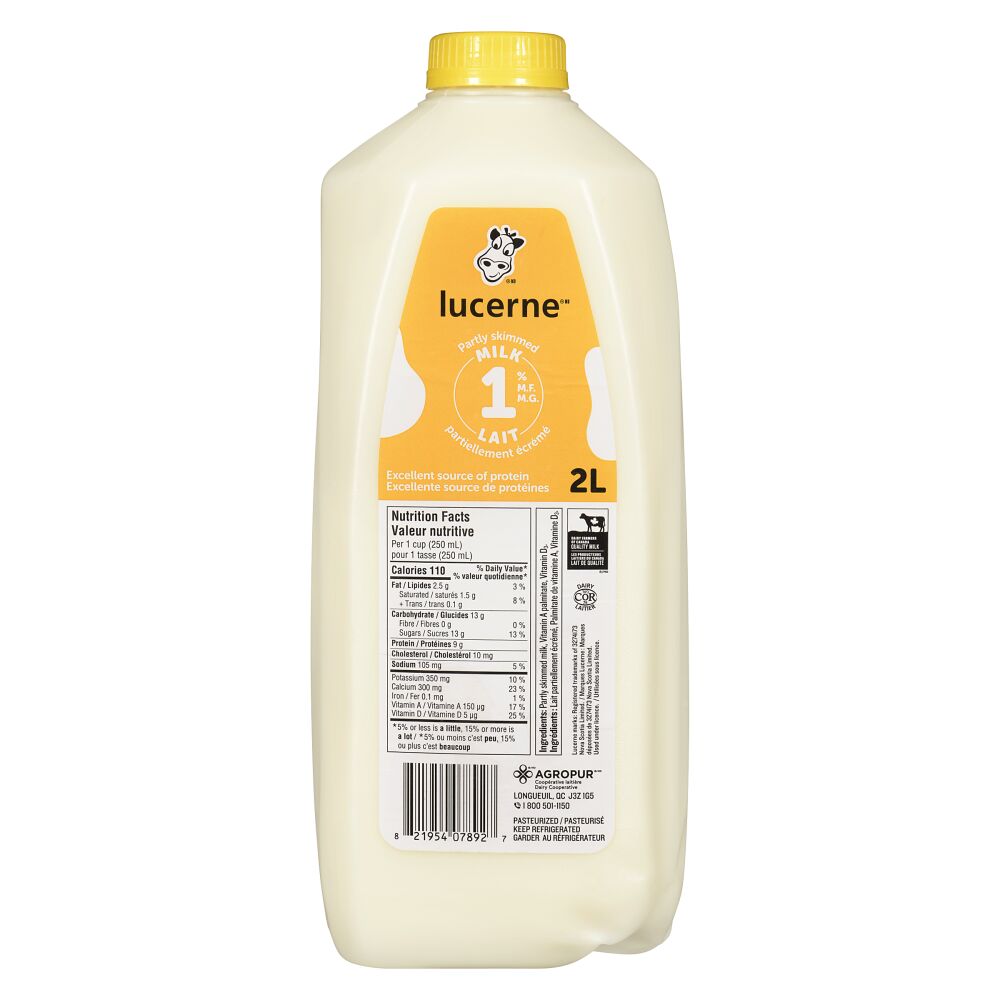 Lucerne Partly Skimmed Milk 1% M.F. 2L