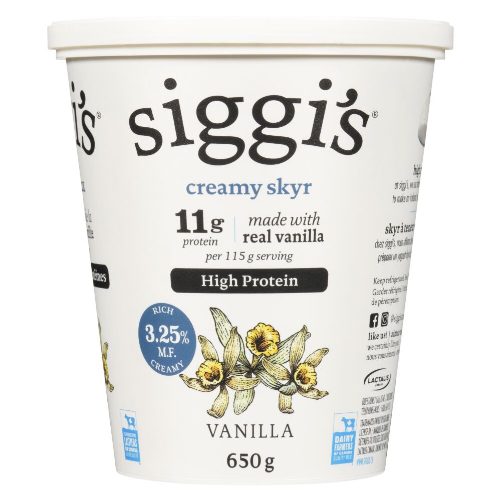 Siggi's Skyr Yogurt Vanilla 3.25% M.F. 650g