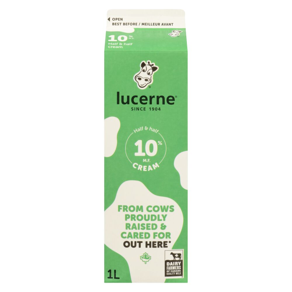 Lucerne Half & Half Cream 10% M.F. 1L