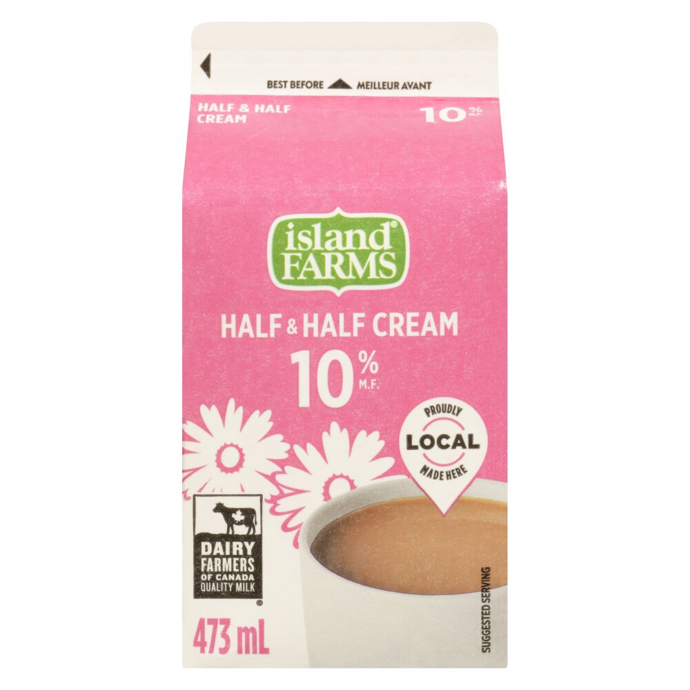 Island Farms Half & Half Cream 10% M.G. 473ml
