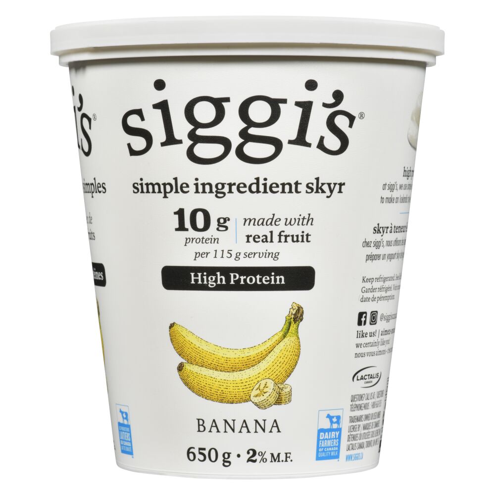 Siggi's Skyr Yogurt Banana 2% M.F. 650g
