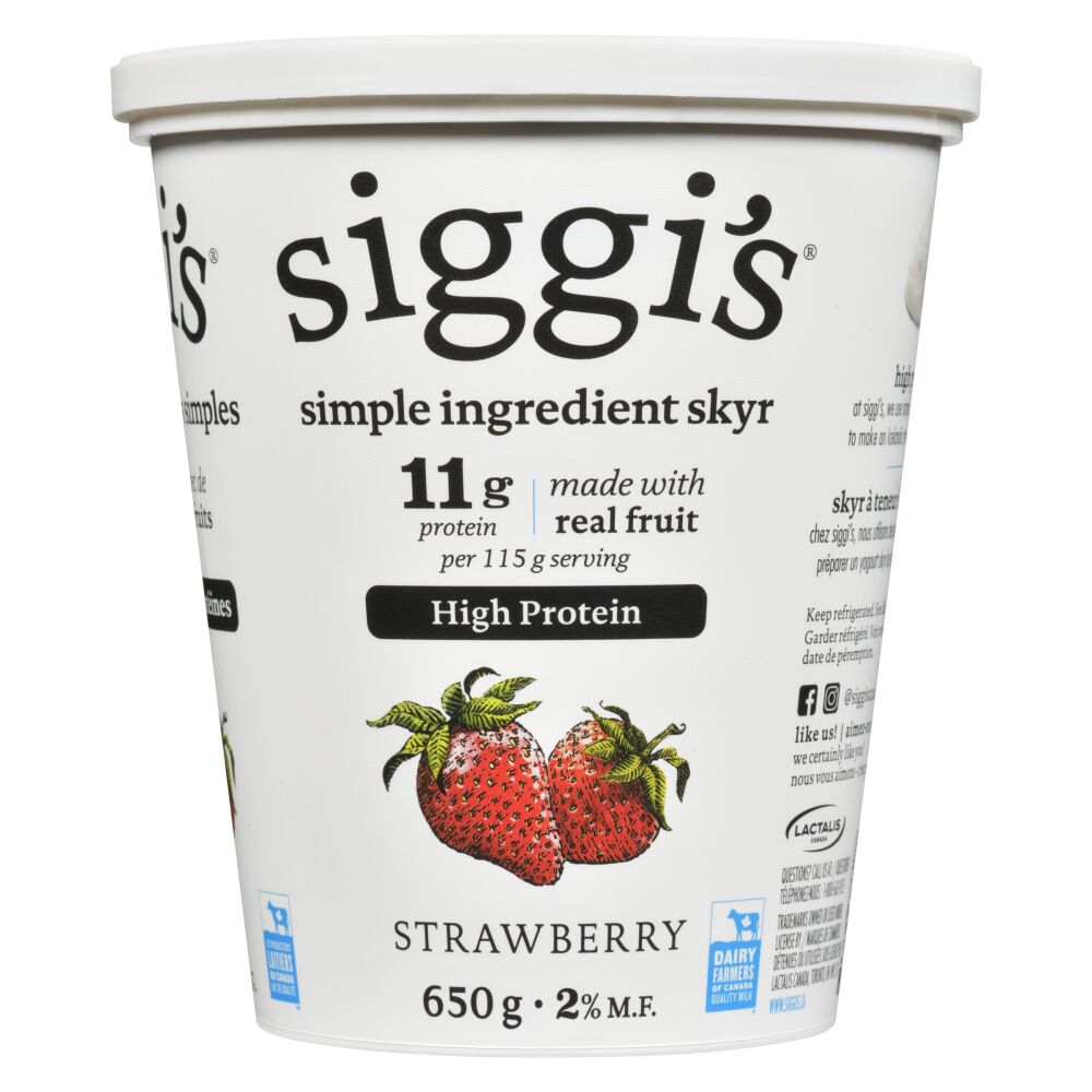 Siggi's Skyr Yogurt Strawberry 2% M.F. 650g