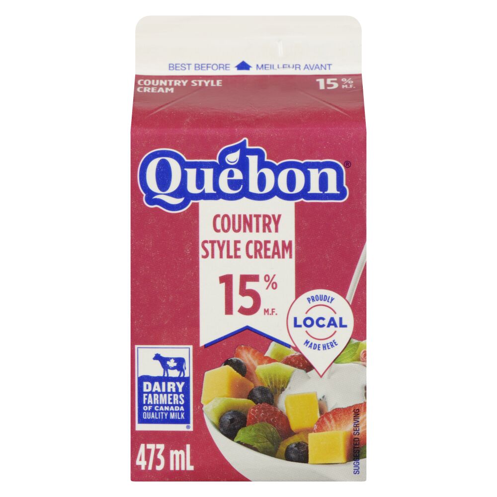 Québon Country Style Cream 15% M.F. 473ml